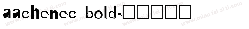 aachenec bold字体转换